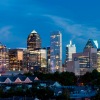 Skyline of Dallas, Texas at night.